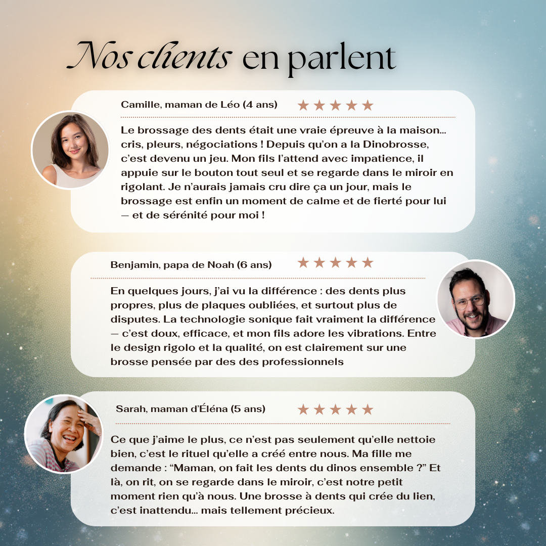 NinouBrosse - Brosse à dents éléctrique 360° pour enfants