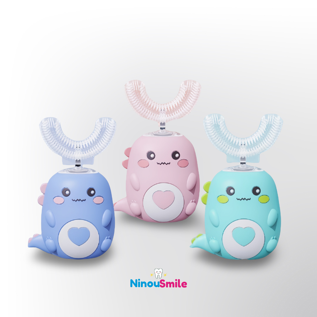 NinouBrosse - Brosse à dents éléctrique 360° pour enfants