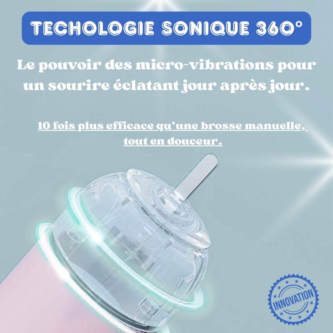 NinouBrosse - Brosse à dents éléctrique 360° pour enfants