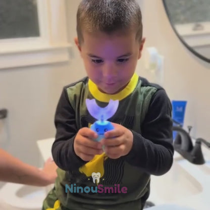 NinouBrosse - Brosse à dents éléctrique 360° pour enfants